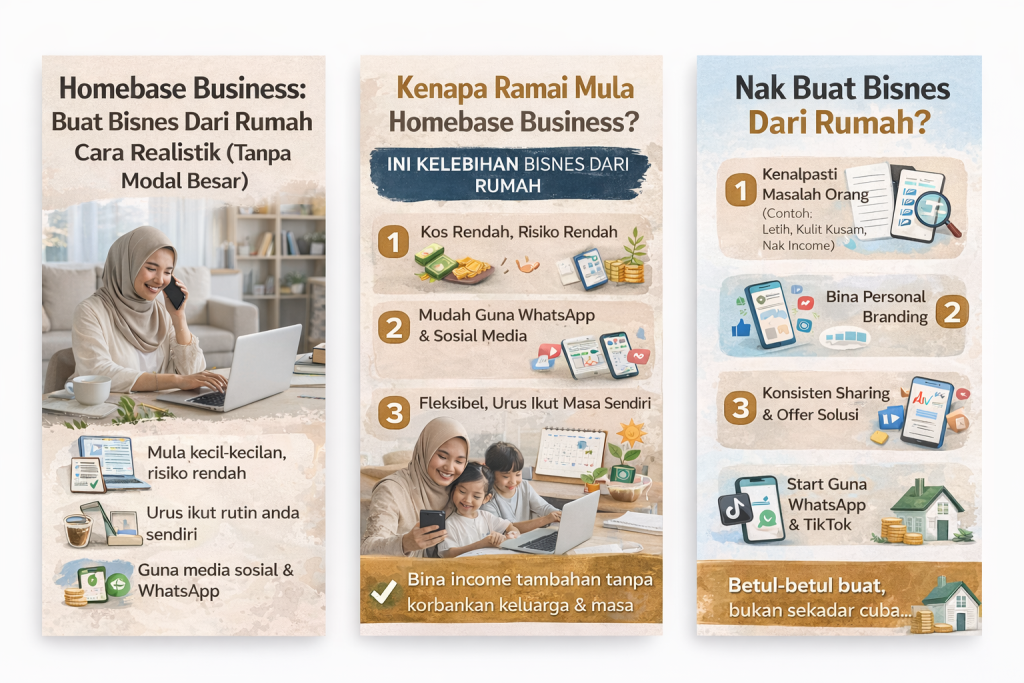 Homebase business dan bisnes dari rumah dengan Shaklee untuk jana income tambahan fleksibel